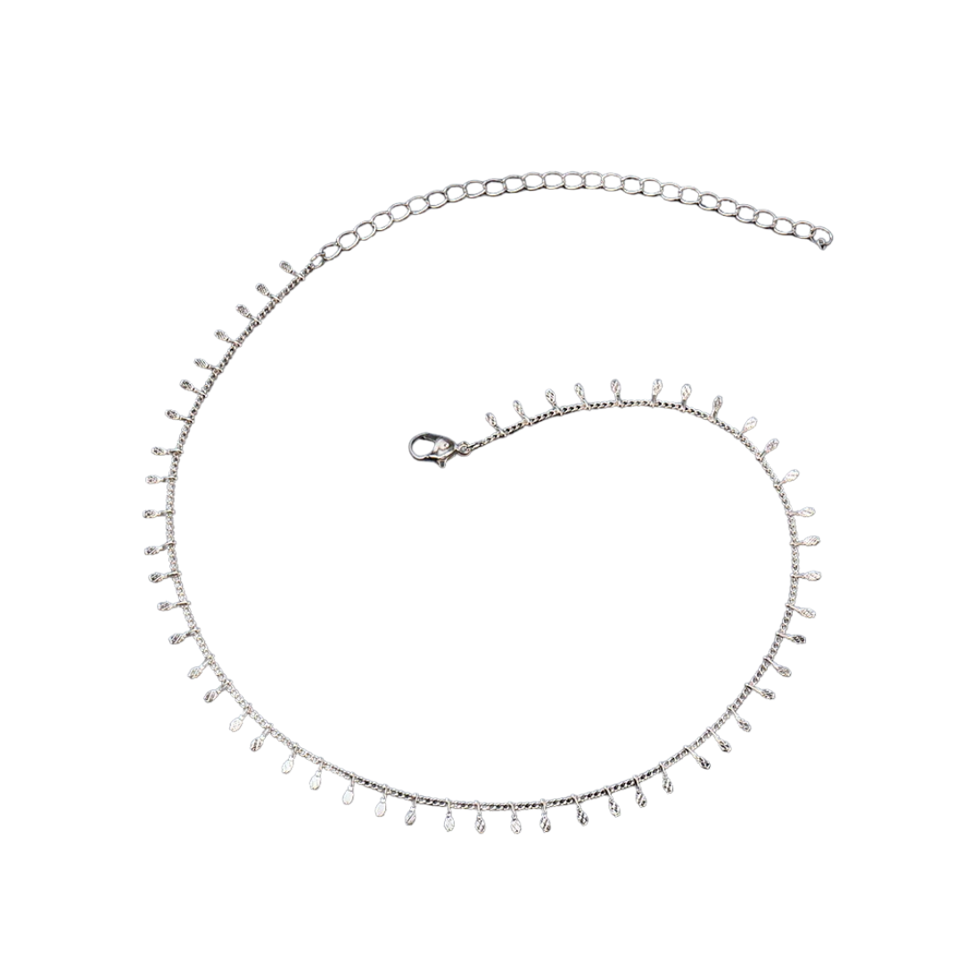 שרשרת נוצות כסף אנה