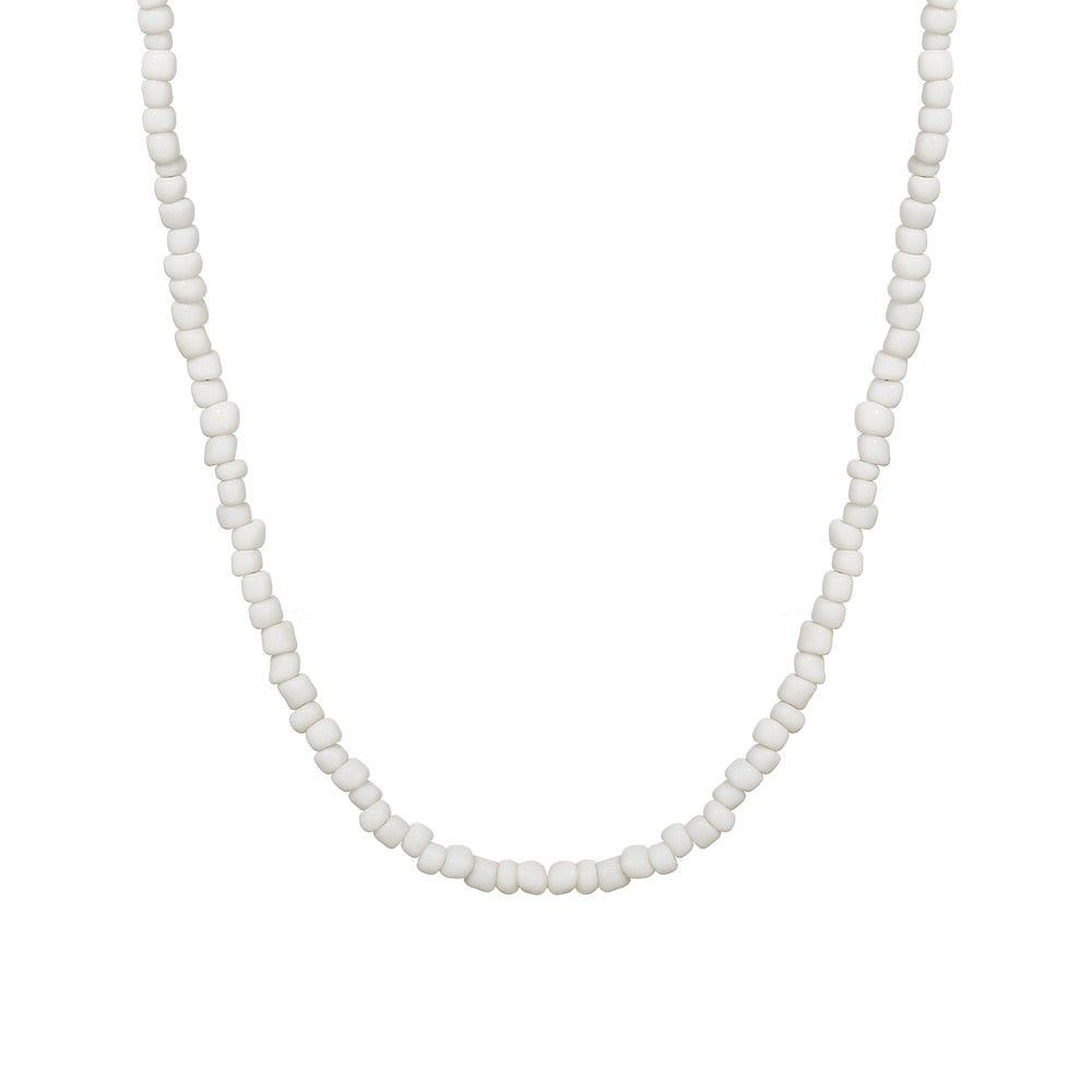 צ׳וקר חרוזים לבן מיקה