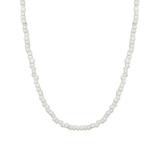 צ׳וקר חרוזים לבן מיקה