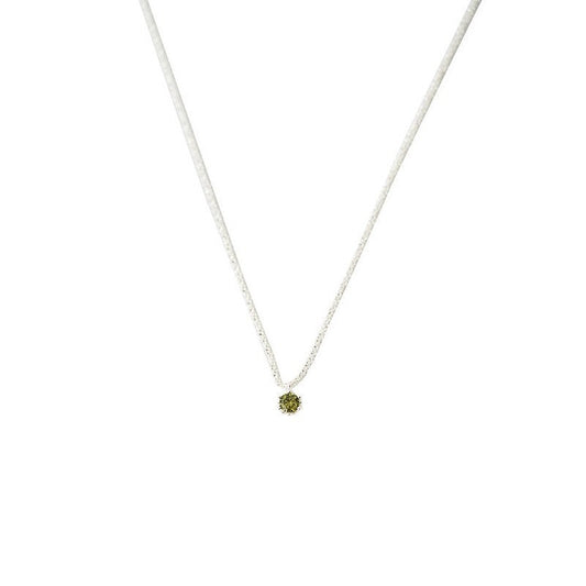 שרשרת זירקון כסף לילה