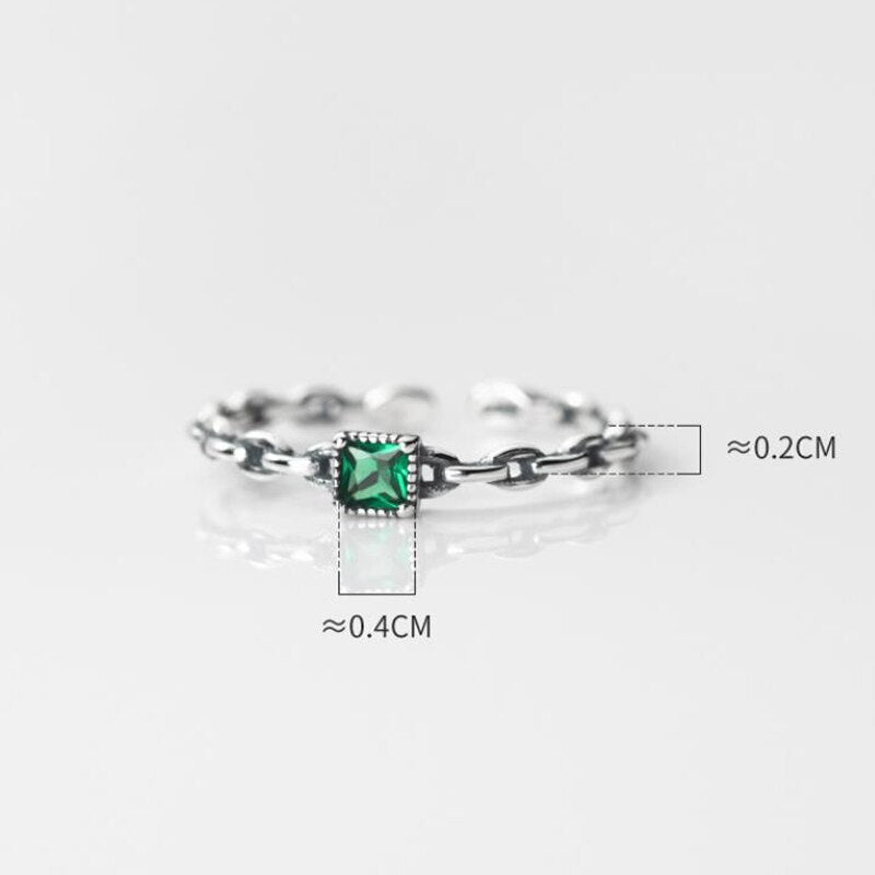 טבעת בנגל אבן חן שיינה כסף