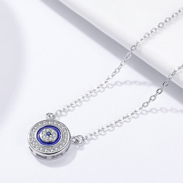 שרשרת עין הרע כסף גלי